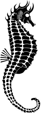Vector image of a seahorseのイラスト素材