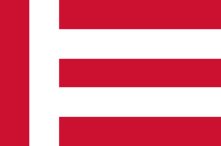 Flag of Eindhoven is a municipality and a city located in the province of North Brabant in the south of the Netherlands. Vector illustrationのイラスト素材