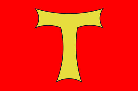 Flag of Toul is a commune in the Meurthe-et-Moselle department in north-eastern France Vector illustrationのイラスト素材