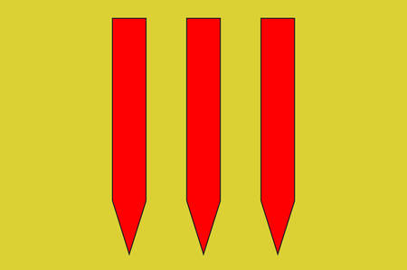 Flag of Val de Briey is a commune in the department of Meurthe-et-Moselle, northeastern France Vector illustrationのイラスト素材