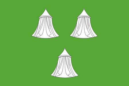 Flag of La Chatre is a commune in the Indre department in central France Vector illustrationのイラスト素材