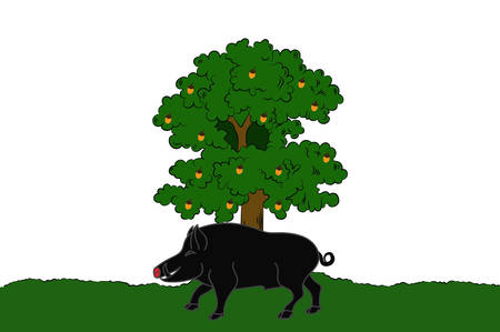 Flag of Sedan is a commune in France, a sub-prefecture of the Ardennes department in northern France. Vector illustrationのイラスト素材
