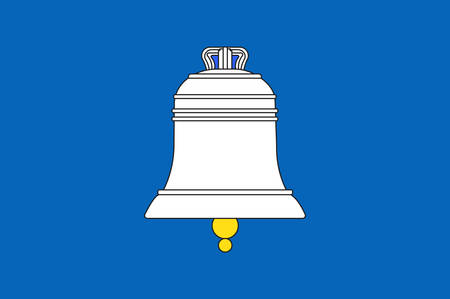 Flag of Saint-Gaudens is a commune and a sub-prefecture of the Haute-Garonne department in southwestern France. Vector illustrationのイラスト素材