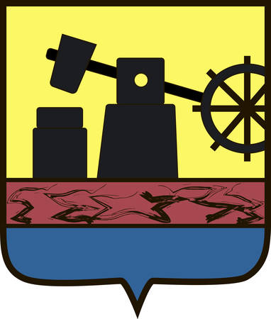 Coat of arms of Silesian Voivodeship or Silesia Province in southern Poland. Vector illustration from the "Heraldry of the World" authors and compilers Olga Bortnik, Ivan Rezko, 2008のイラスト素材