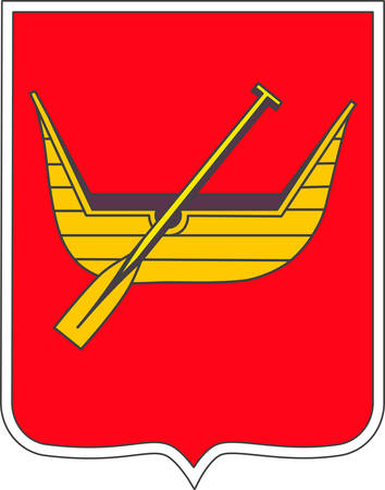 Coat of arms of Lodz is city in Poland. Vector illustration from Giovanni Santi-Mazzini Heraldic 2003のイラスト素材
