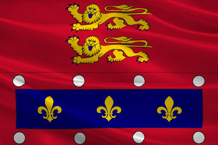 Flag of Orne is a department in the northwest of France in the region of Normandy. 3d illustrationの写真素材