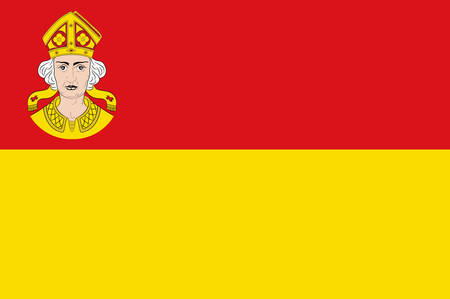 Flag of Hagenow Vector illustrationのイラスト素材