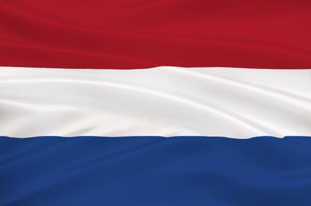 Flag of Netherlands or Kingdom of the Netherlands. 3d illustration