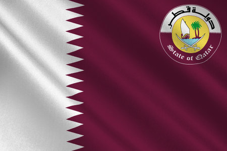 Flag of Qatar is a sovereign country located in Southwest Asia, occupying the small Qatar Peninsula...