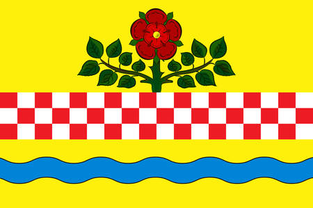 Flag of Nachrodt-Wiblingwerde is a municipality in the Maerkischer Kreis, North Rhine-Westphalia, Germany. Vector illustrationのイラスト素材