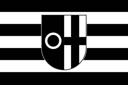 Flag of Datteln is a town in the district of Recklinghausen, in North Rhine-Westphalia, Germany. Vector illustrationのイラスト素材
