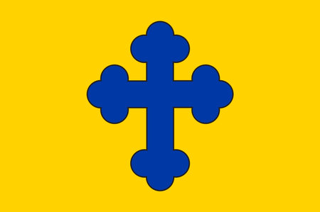 Flag of Duelmen is a town in the district of Coesfeld, North Rhine-Westphalia, Germany. Vector illustrationのイラスト素材