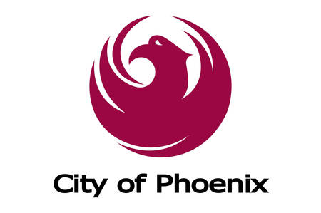 Flag of Phoenix in Arizona state, United States. Vector illustrationのイラスト素材