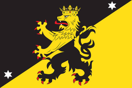 Flag of Vastergotland is the provinces of Sweden. Vector illustrationのイラスト素材