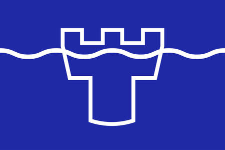 Flag of Tyne and Wear is a metropolitan county in the North East region of England. Vector illustrationのイラスト素材