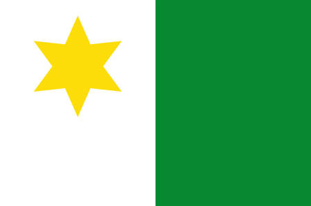 Flag of Planken is a municipality in Liechtenstein. Vector illustrationのイラスト素材