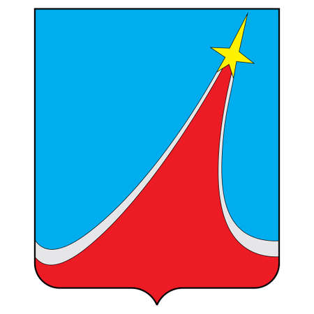 Coat of arms of Krasnogorsky District is an administrative and municipal district one of the thirty-six in Moscow Oblast, Russia.のイラスト素材