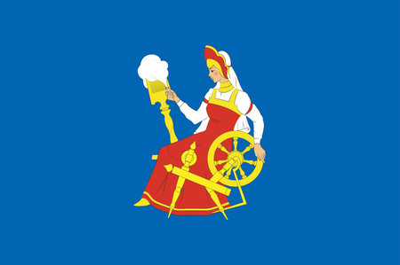 Coat of arms of Krasnogorsky District is an administrative and municipal district one of the thirty-six in Moscow Oblast, Russia.のイラスト素材