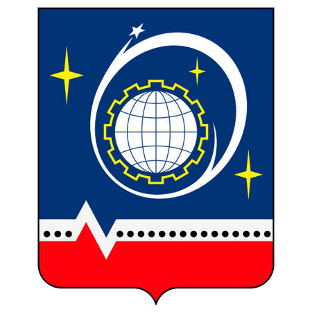 Coat of arms of Krasnogorsky District is an administrative and municipal district one of the thirty-six in Moscow Oblast, Russia.のイラスト素材