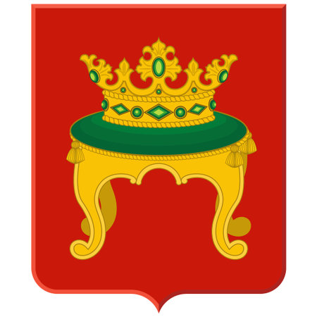 Coat of arms of Novorossiysk is a city in Krasnodar Krai, Russia.のイラスト素材