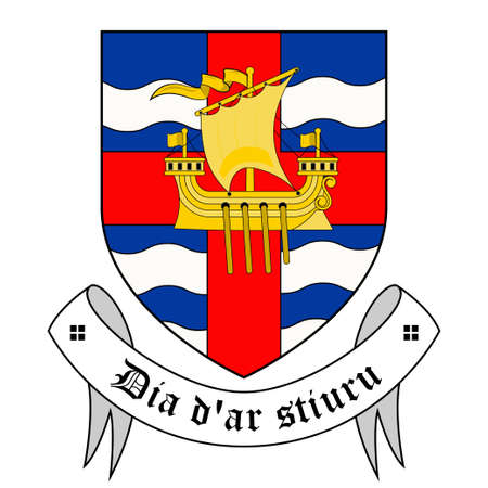 Coat of arms of County Sligo is a county in Ireland. Vector illustrationのイラスト素材
