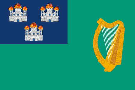 Coat of arms of County Galway is a county in Ireland. Vector illustrationのイラスト素材