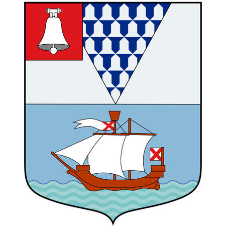 Flag of County Donegal is a county of Ireland in the province of Ulster. Vector illustrationのイラスト素材