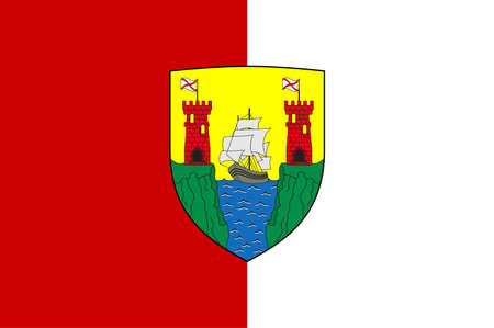 Coat of arms of Tipperary is a town and a civil parish in County Tipperary, Ireland. Vector illustrationのイラスト素材