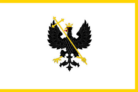 Coat of arms of Kiev is the capital and most populous city of Ukraine. Vector illustrationのイラスト素材