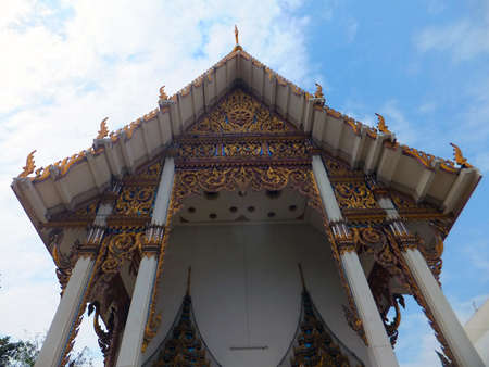 wat and sky  front view の写真素材