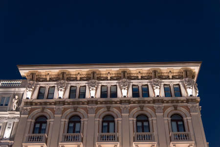 Strolling on the banks and in the streets of Triesteの写真素材