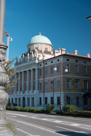 Strolling on the banks and in the streets of Triesteの写真素材