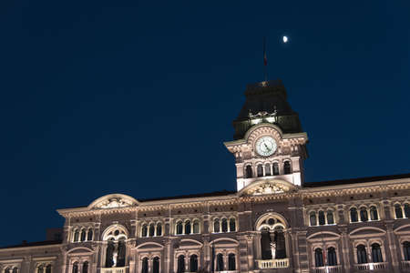 Christmas Eve in Trieste - Palaces and lightsの写真素材