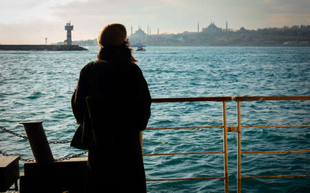 Female silhouetteの写真素材