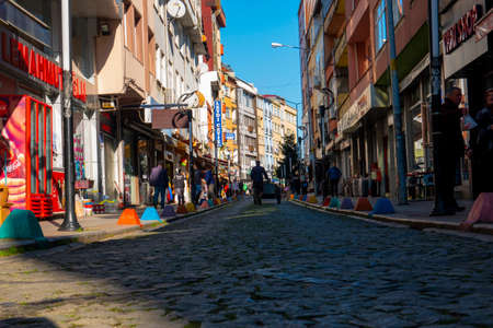 Empty street viewのeditorial素材