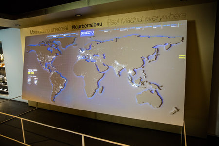 Santiago Bernabeu Stadium of Real Madrid on May 2015のeditorial素材