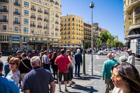 Tour around the City of Madrid Spainのeditorial素材