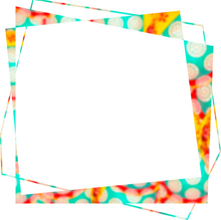 Sublimation frames. Clipart blue geometry of summer. Prints on fabric, leather, postcards, business...