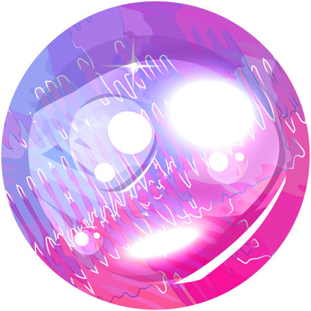 Round bright abstract water drop.Liquid, juice, freshness. Printing on T-shirts and children's...