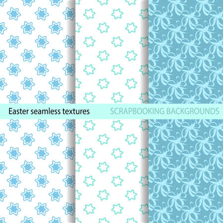 Seamless vector color background. The texture of simple doodle elements. Decorations for fabrics, children's textiles. For scrapbooking, packaging, gift products. digital template. easter backgroundのイラスト素材