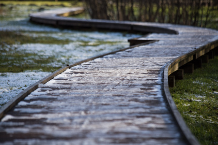 The curling pathの写真素材