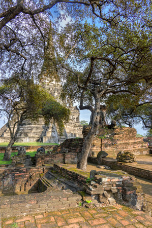 Wat Phra Sri Sanphet, Ayutthaya, Thailandの写真素材