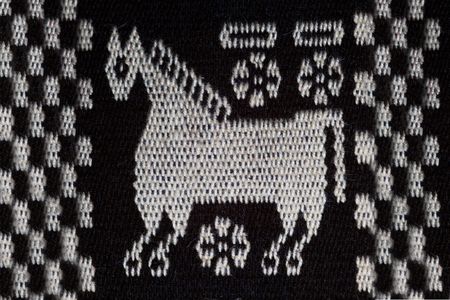 horse handcraft bolivian andesの写真素材