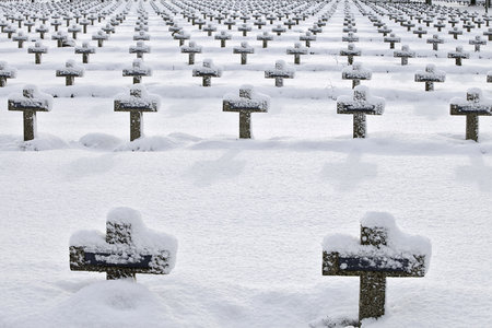crosses in the snow