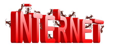 internet building or web development www under constructionの写真素材