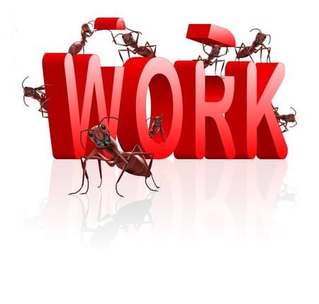 work working or career job and employment conceptの写真素材