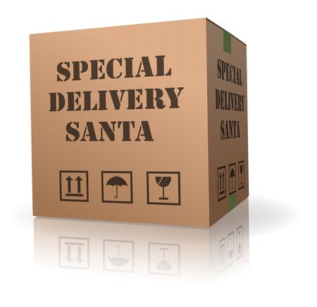 santa package special delivery for chistmas present of giftの写真素材