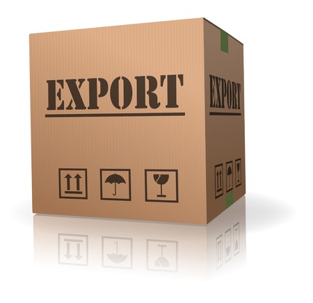 export sending package international trade parcel deliveryの写真素材