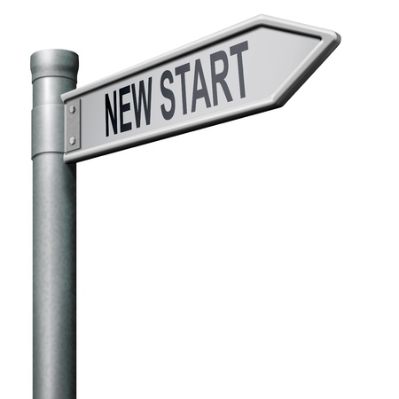 new start restart new beginningの写真素材