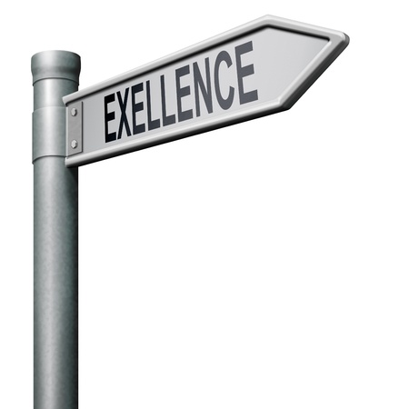exellence road to perfection and best quality perfect scoreの写真素材